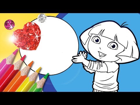 dora-explorer-coloring-book-pages-|-dora-glitter-coloring