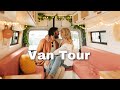 VAN TOUR |  Luxury BOHO COLORFUL Converted Sprinter Van w/ FULL Bathroom, & Dog Room 
