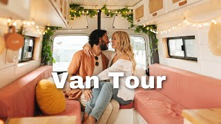 VAN TOUR |  Luxury BOHO COLORFUL Converted Sprinter Van w/ FULL Bathroom, & Dog Room 