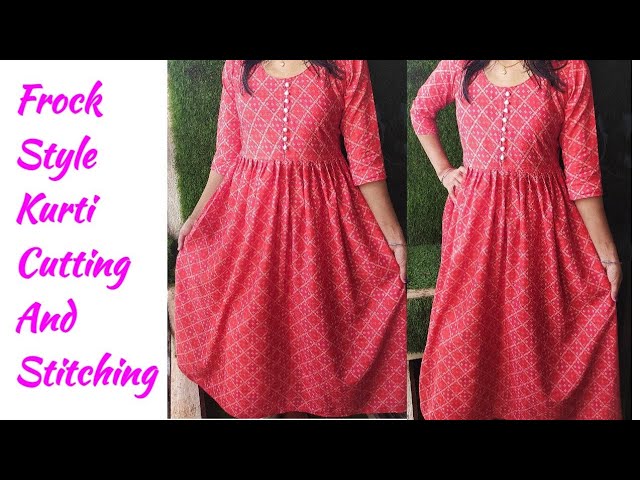 Discover more than 78 long frock kurti cutting best