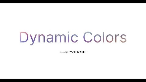 Introducing Dynamic Colors: Create Captivating Color Palettes with Ease