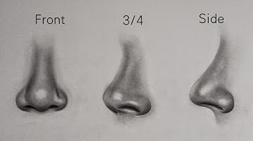 How to draw nose from different angles | Step by step tutorial for beginners | LILLY