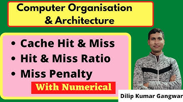 Cache Hit & Miss, Hit & Miss Ratio ,Hit Time, Miss Penalty | Computer Organisation || GATE