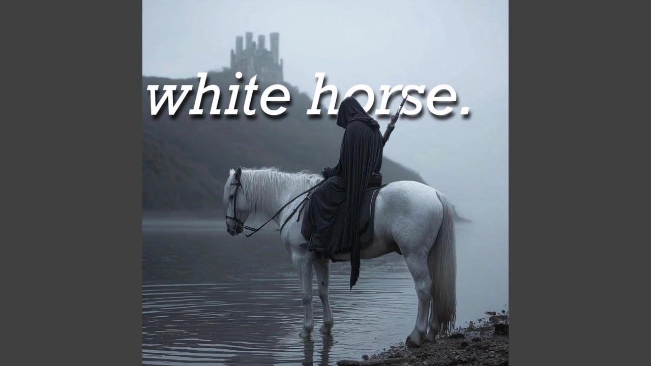 white horse.