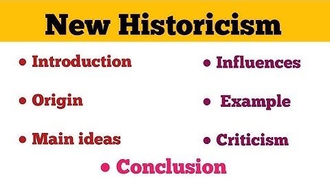 New Historicism in literary theory| introduction, origin, main ideas, writers, conclusion 