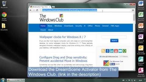 How to set a Live Wallpaper (video as background) in Windows 7 - for free!