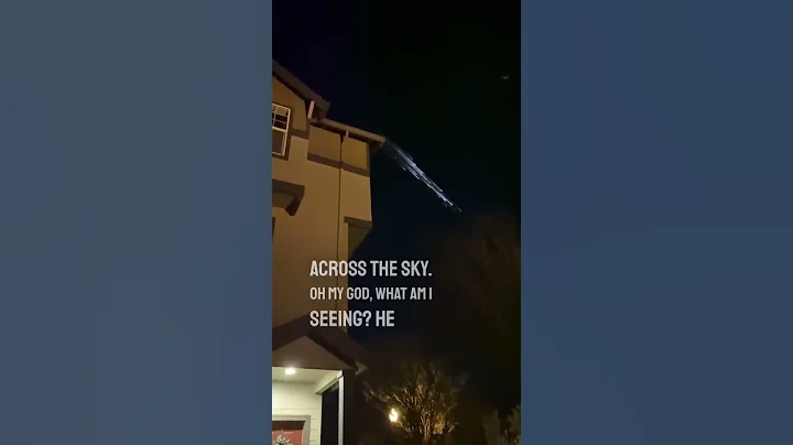 He saw weird lights shooting across the sky 😱 - DayDayNews