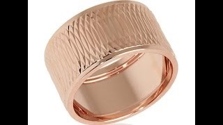 Technibond DiamondCut Swirl Design Band Ring
