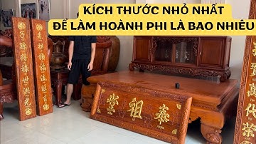 Hoành Phi Câu Đối Gỗ Hương Đá Kích Thước Nhỏ - Hoành Phi Câu Đối Thờ Gia Tiên Chữ Phụng -Tổ - Đường