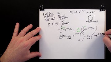 Probability Example 1: Calculating Probability for Exponential Distribution