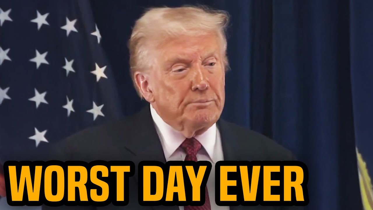 Swollen Trump is having a terrible day