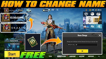 HOW TO CHANGE NAME IN BGMI & PUBG ✅ FREE RENAME CARD | NAME CHANGE KESE KARE | 2025 
