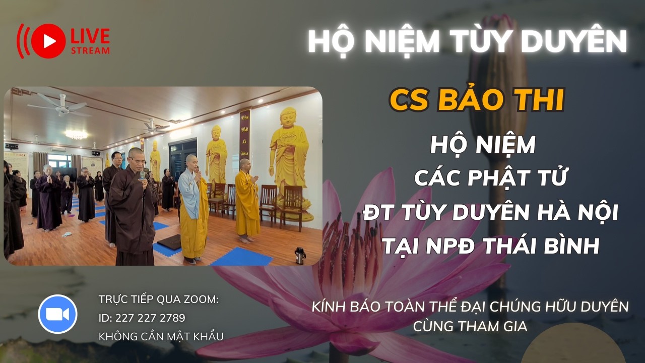 [🔴] TRỰC TIẾP CS BẢO THI HỘ NIỆM CÁC PT ĐẠO  TRÀNG TÙY DUYÊN HÀ NỘI TẠI NPĐ THÁI BÌNH
