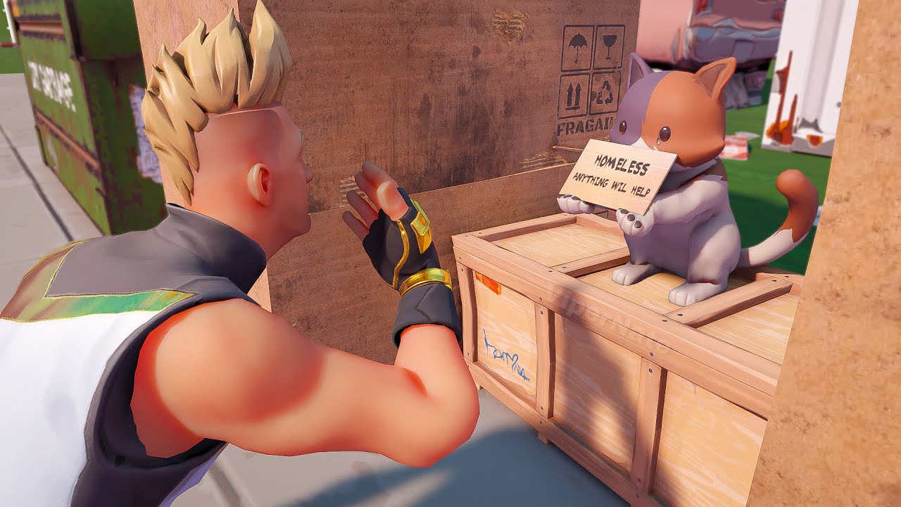 Fortnite Roleplay THE HOMELESS ABANDONED PET! (FAMILY LIFE) (A Fortnite Short Film) {PS5}