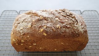 Easy to make 100% whole wheat bread that is good to eat every day!