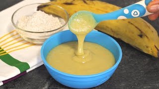 Oat plantain porridge is a great food idea for babies and toddlers (6
to 12 months) using healthy ingredients that tastes really good too!
this baby ...