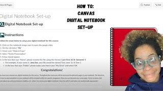 Interactive Digital Notebook (set-up)