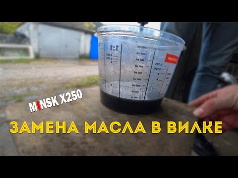 MINSK X250. А ты заменил масло в вилке?