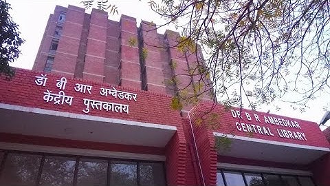Jnu Campus || Jnu Library || Dr. B. R. Ambedkar Central Library