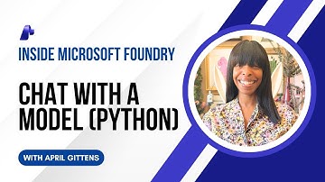 Chat with Microsoft Foundry models (Python)