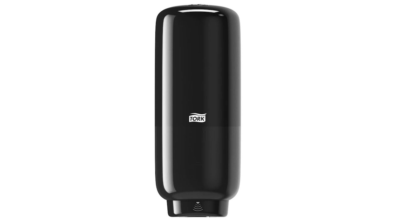 Dozator negru cu senzor de sapun spuma ABS Tork 1 litru 561608 - Youtube Video