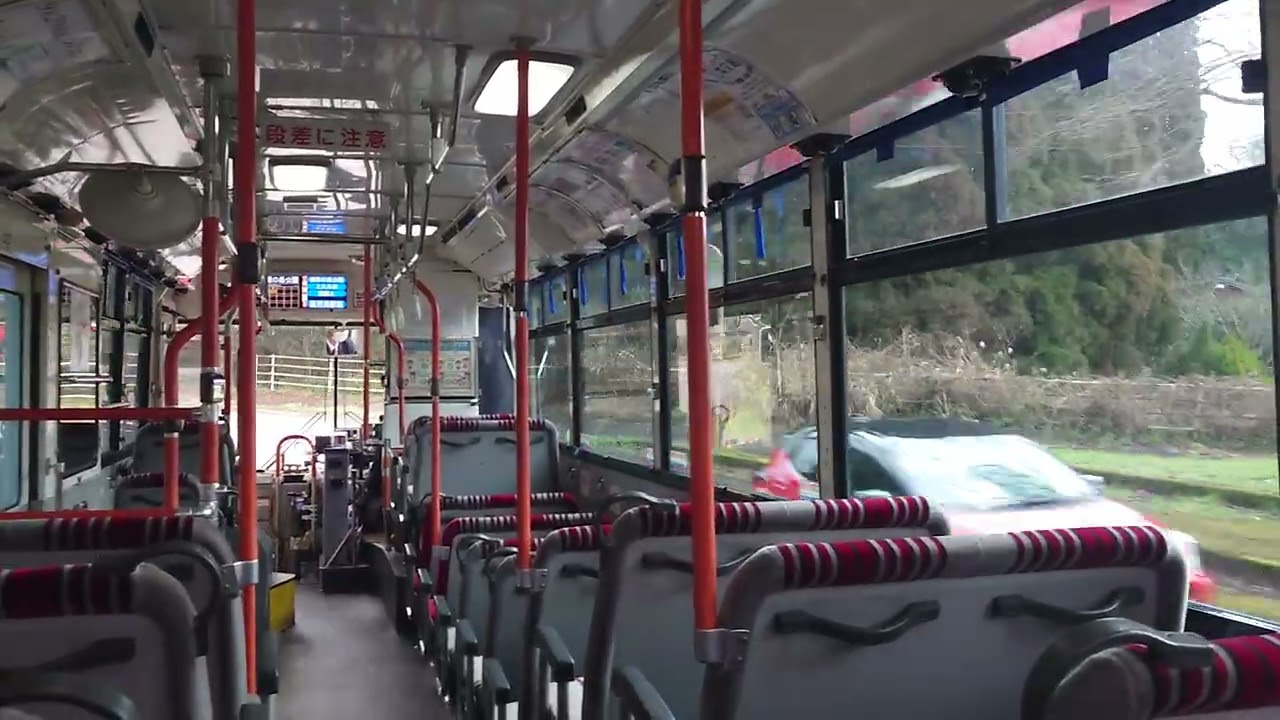 鹿児島交通車窓 鹿児島都市農業センター→鹿児島中央駅 元高槻市 KLUA452 200か2466