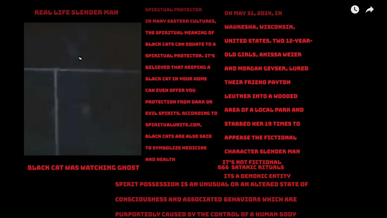 🥷🥱Ritual Sacrifice Slender Man Entity Evidence real life 🍿🤨 - YouTube