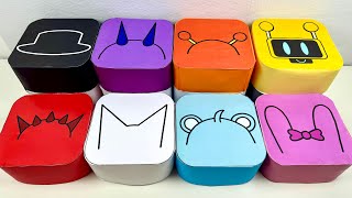 Paper Diy Incredibox Sprunki Every Version Blind Box Unboxing Part 2