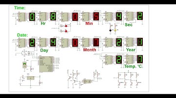 Digital Clock with RTC DS3231, Time, Date, Temperature on the 7-Segment display