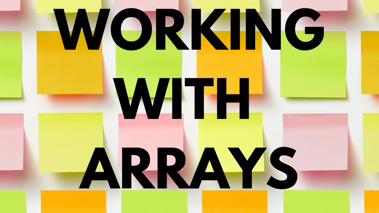 How to declare and access elements in an Array? Array with Functions ...