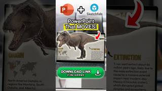 CRAZY Powerpoint trick! Morph Any 3D Model Like This! 🦖✨  #powerpoint #presentation #tutorialyoutube