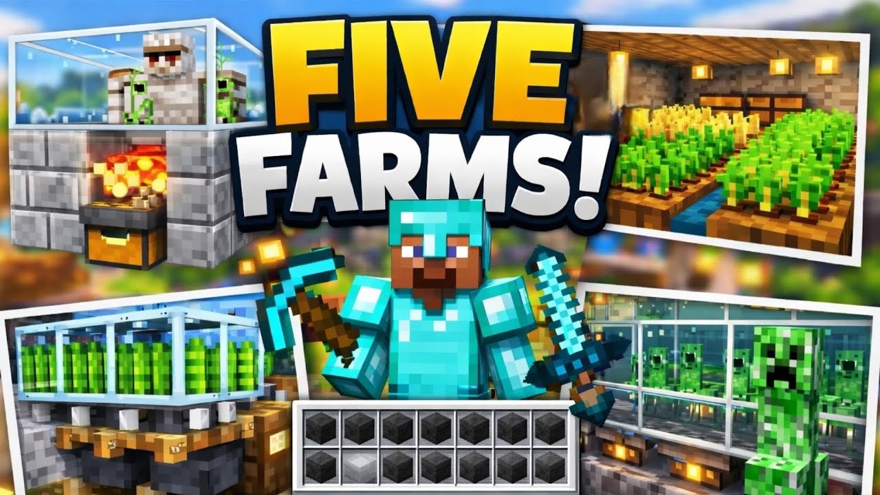 Building 5 Basic Farms in My World| Ep-3 (Part-1) 
