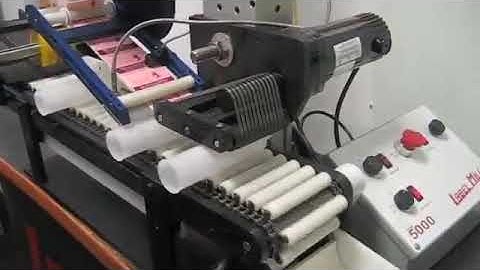 Roller Conveyor Label Applicator Demo
