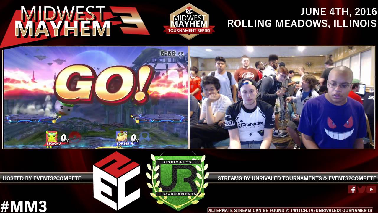 Midwest Mayhem 3 – Pools – PG l ESAM (Pikachu) vs. DMONEY (Bowser Jr.)