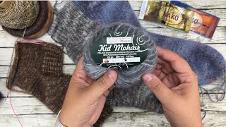 видео: Моя вязальная неделя Но27/23. Вяжу носки с kid mohair. картинка: Моя вязальная неделя Но27/23. Вяжу носки с kid mohair.