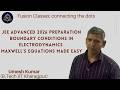JEE Advanced 2026 PREPARATION, Boundary Conditions in Electrodynamics 🔥Maxwell’s Equations Made EASY
