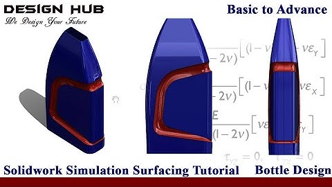 Solidworks surfacing bottle design tutorial part 1