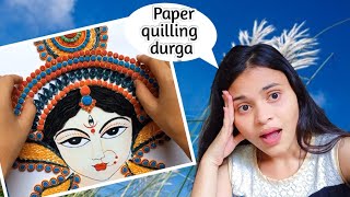 Quilled Maa Durga How To Make Paper Quilling Maa Durga Diy Durga