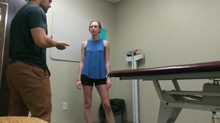 Prone instability and double leg lowering test
