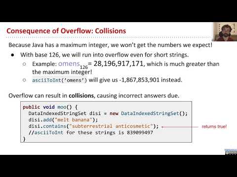 Hashing, Video 4   Hash Codes and the Pigeonhole Principle