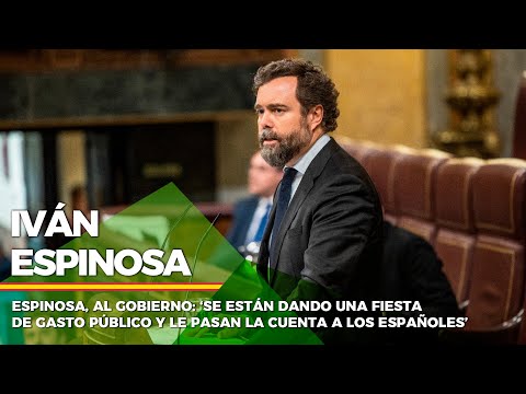 Iván, al Gobierno: ‘Se están dando una fiesta de gasto público y le pasan la cuenta a los españoles’