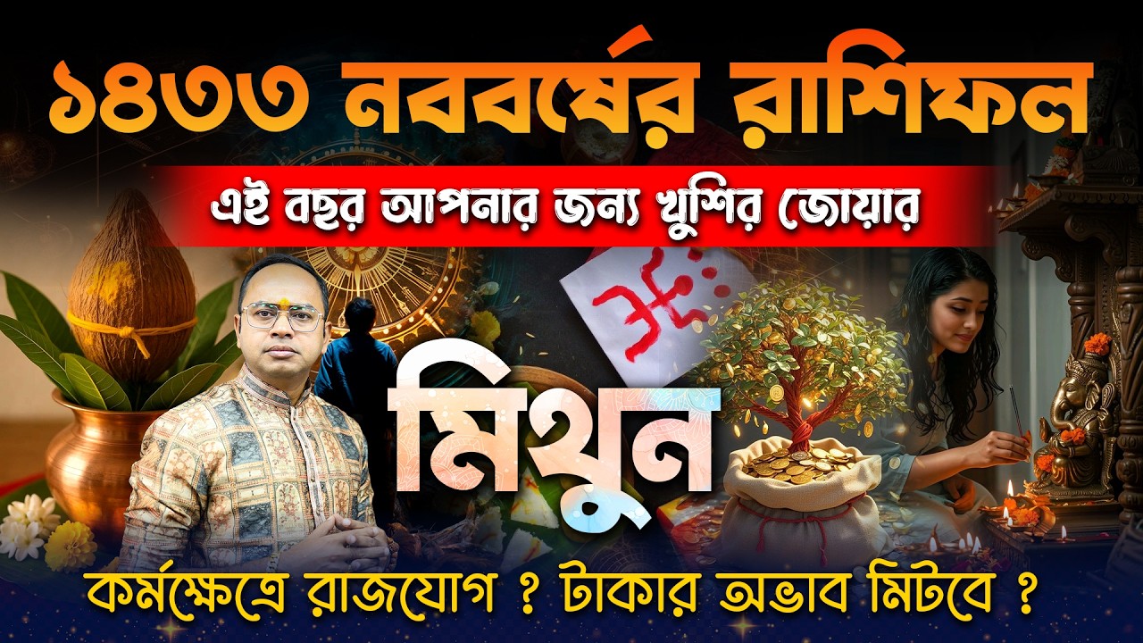 মিথুন রাশি ১৪৩৩ কেমন যাবে? | Gemini Horoscope 1433 Bengali | ভাগ্যের চাকা কি ঘুরবে? Santanu Dey