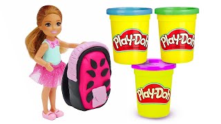 Valerias Play-Doh Atelier. Wir kneten tolle Sachen für Barbie und Chelsea
