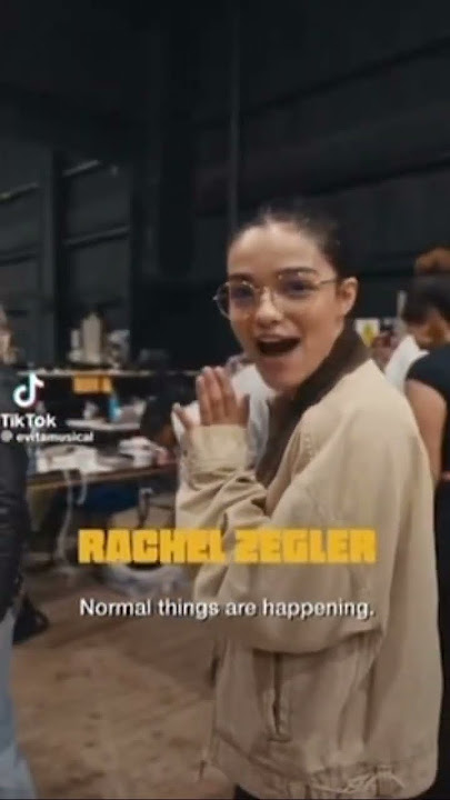 Rachel rehearsal of evita