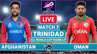 ICC T20 World Cup Warm Up Live: Oman vs Afghanistan Live | OMN vs AFG Live Scores & Commentary