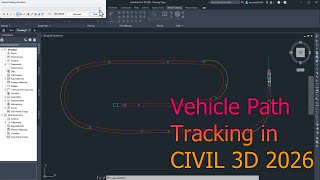 Celebrity Vehicle Path Tracking in AutoCAD Civil 3D 2026 Profile