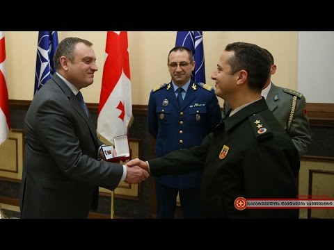 ნატოელი ოფიცრების დაჯილდოება