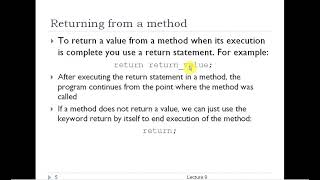 (lesson 9) Methods