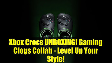 Xbox Crocs UNBOXING! Gaming Clogs Collab - Level Up Your Style!