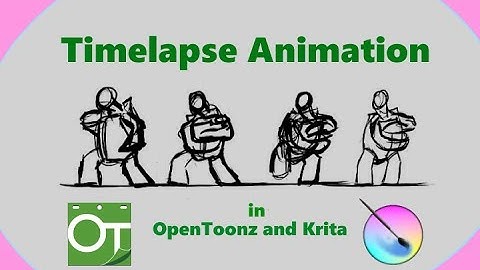 Timelapse Animation: Tai Chi Turtle in Opentoonz and Krita